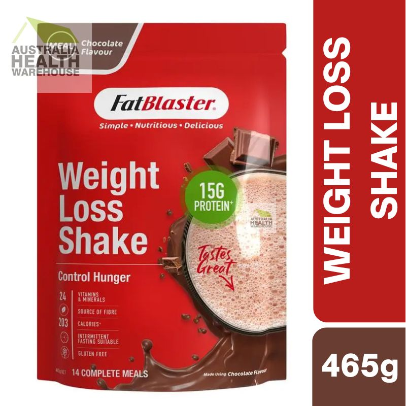 [Expiry: 04/2027] Naturopathica Fatblaster Weight Loss Shake Red Pouch Chocolate 465g
