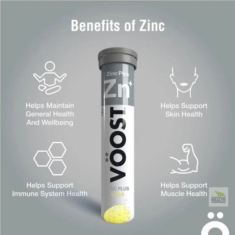 [Expiry: 06/2026] Voost Zinc Plus Effervescent 20 Tablets