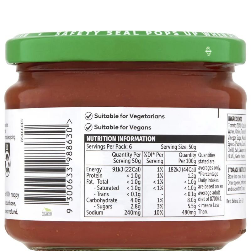 [Expiry Date: 30/04/2027]  Woolworths Mild Salsa 300g