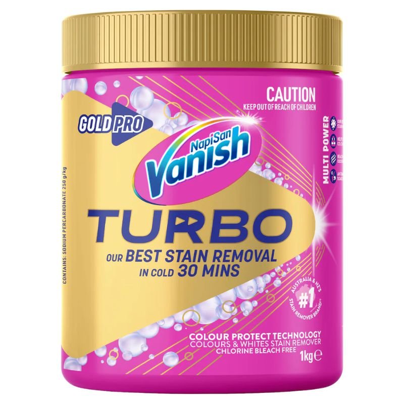 [Expiry: 09/2027] Vanish Gold Pro Turbo Stain Remover Powder 1kg