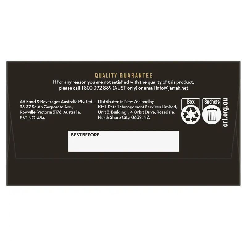 [Expiry Date: 27/04/2027] Jarrah Strong Cappuccino Sachets 10 Pack 125g