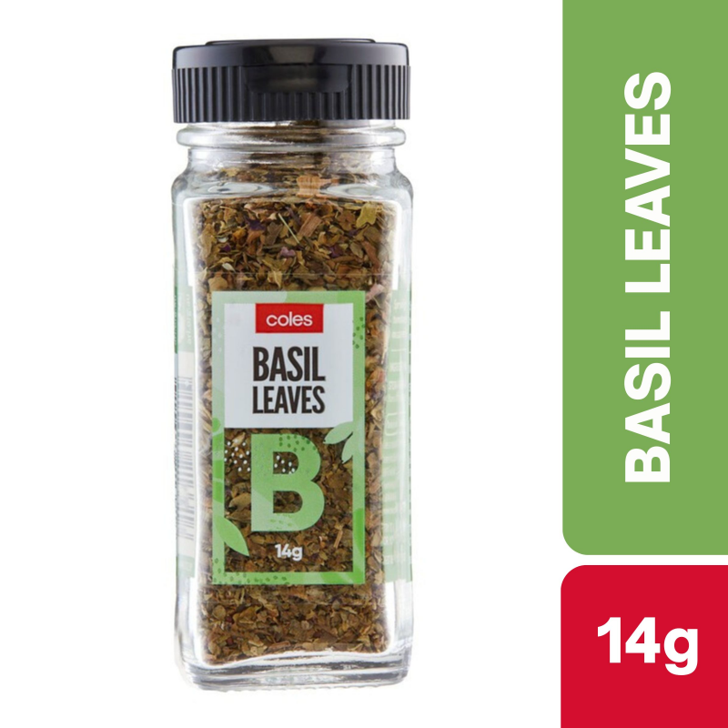 [Expiry Date: 07/12/2026] Coles Basil Leaves 14g