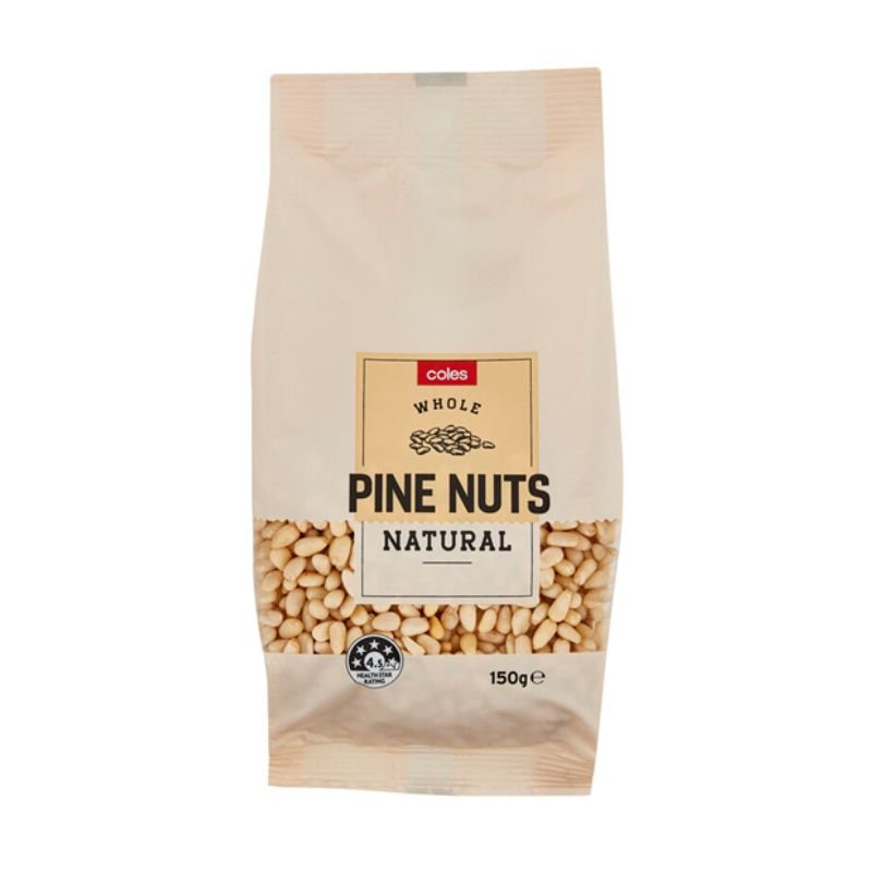 [CLEARANCE Expiry Date: 19/07/2026] Coles Whole Pine Nuts 150g