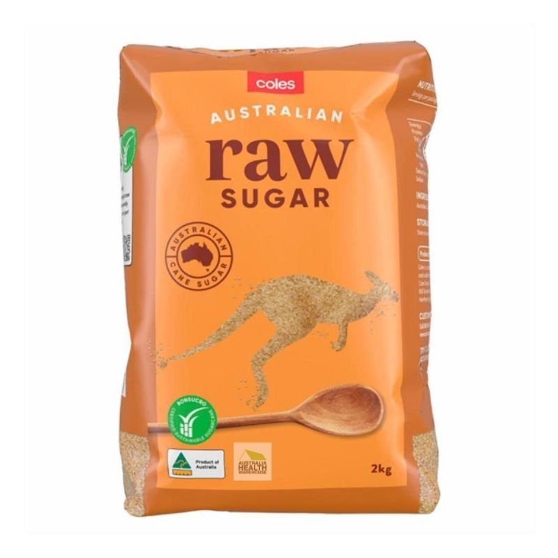 [Expiry Date: 06/09/2027] Coles Australian Raw Sugar 2kg