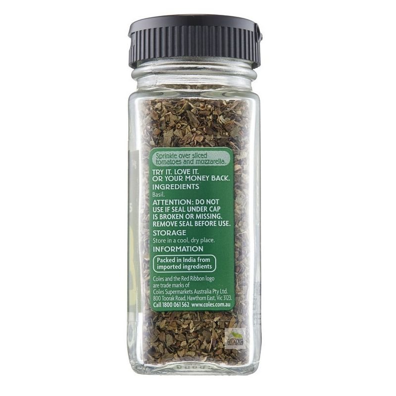 [Expiry: 07/12/2026] Coles Basil Leaves 14g