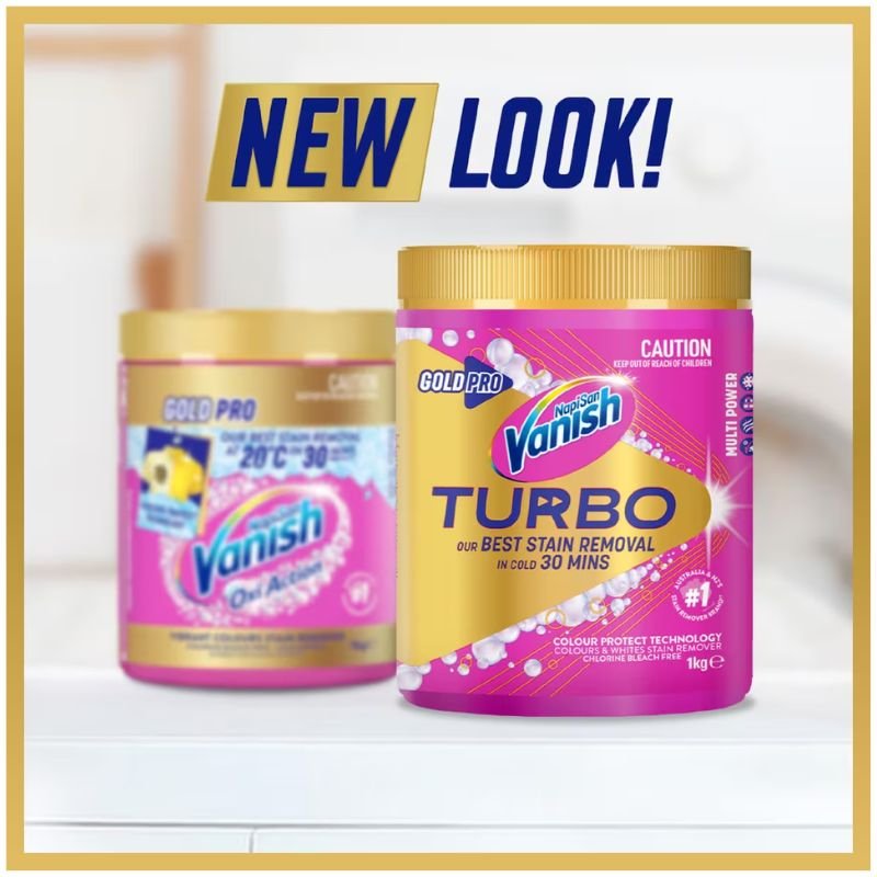 [Expiry: 09/2027] Vanish Gold Pro Turbo Stain Remover Powder 1kg