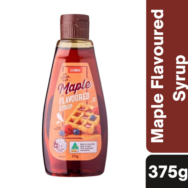 [Expiry: 30/01/2027] Coles Maple Flavoured Syrup 375g