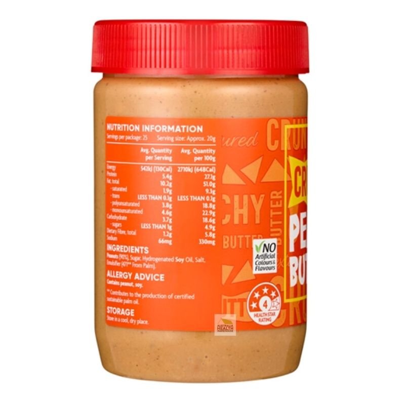 Coles Crunchy Peanut Butter 500g