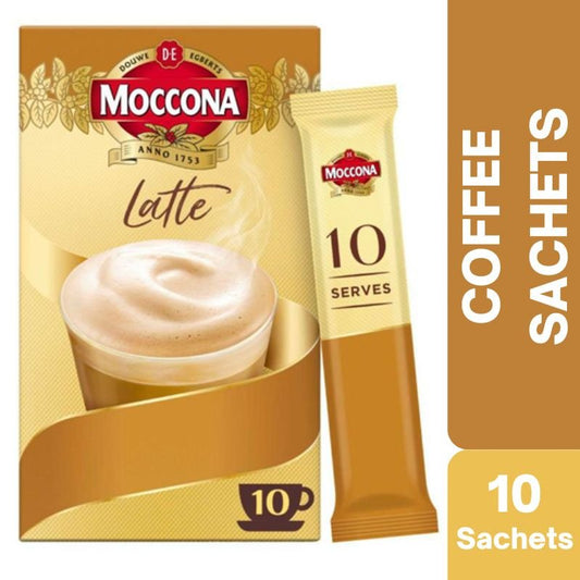 [Expiry Date: 13/07/2027] Moccona Cafe Classics Latte Coffee 10 Sachets