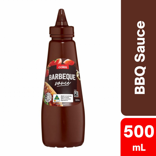 [CLEARANCE Expiry:14/05/2026] Coles BBQ Sauce 500mL