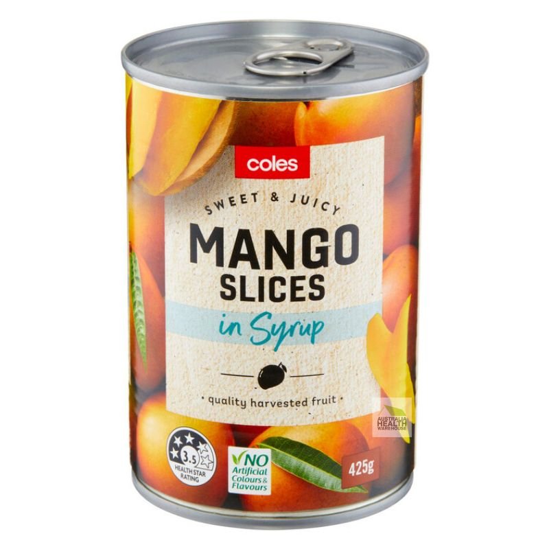 [Expiry Date: 15/10/2026] Coles Mango Slices In Syrup 425g