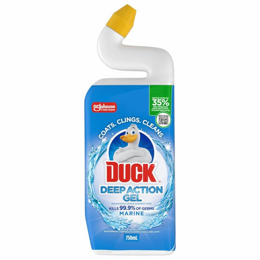 [Expiry Date: 26/01/2028] Duck Deep Action Gel Toilet Cleaner Marine 750mL