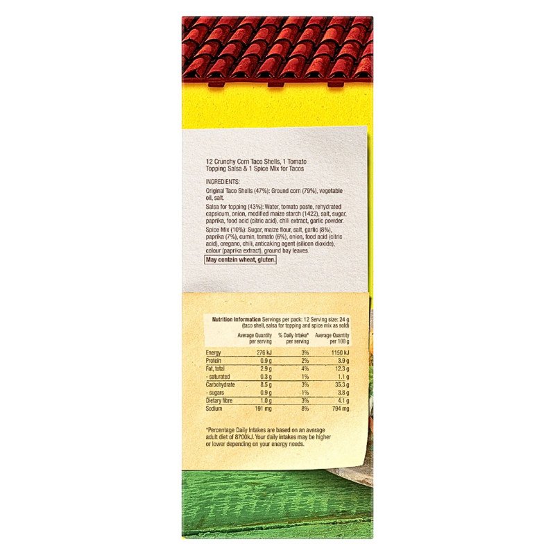 [Expiry Date: 27/01/2027] Old El Paso Taco Kit 290g