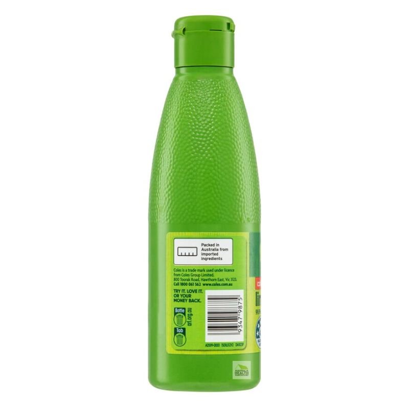 [Expiry: 02/10/2026] Coles Lime Juice 250mL