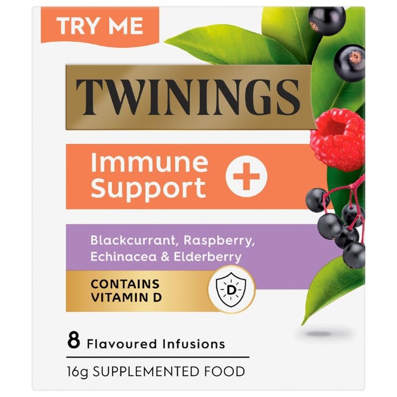 [Expiry Date: 08/01/2029] Twinings Immune Support Flavoured Infusions 8 Pack