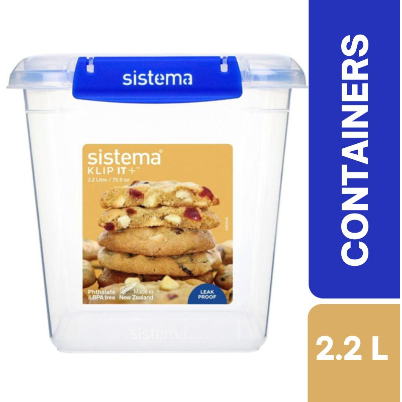 Sistema KLIP IT Plus Square Food Storage Container 2.2 Litre