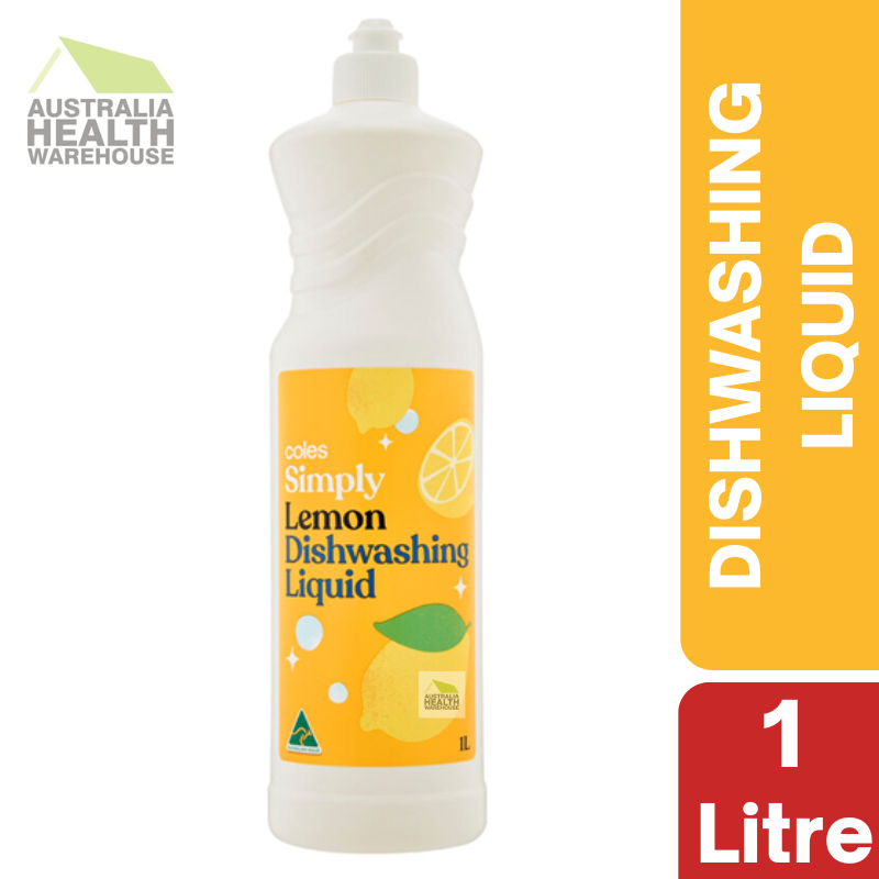 Coles Simply Dishwashing Liquid Lemon 1 Litre