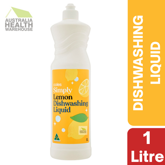 Coles Simply Dishwashing Liquid Lemon 1 Litre