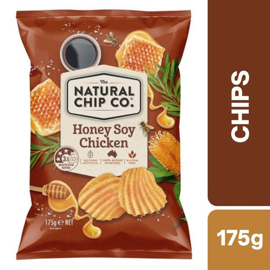 [CLEARANCE Expiry Date: 11/07/2026] Natural Chip Co. Honey Soy Chicken Potato Chips 175g