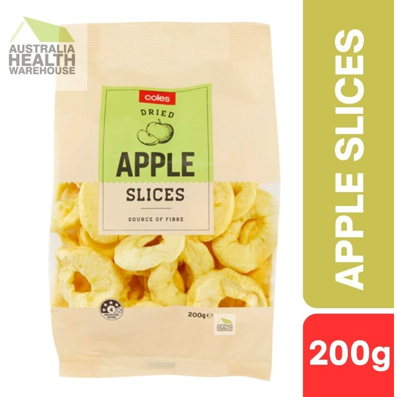 Coles Dried Apple Slices 200g