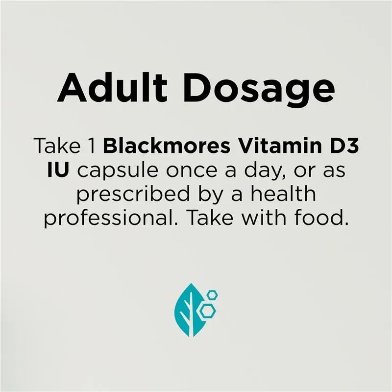 [Expiry: 30/07/2028] Blackmores Vitamin D3 1000IU 130 Capsules