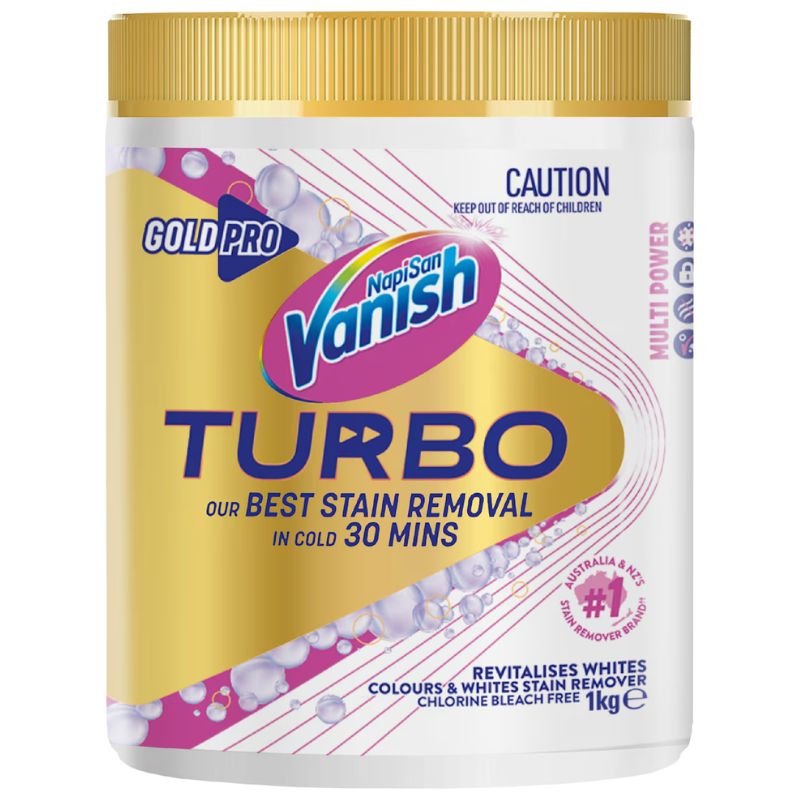 [Expiry: 11/2027] Vanish Gold Pro Turbo White Stain Remover Powder 1kg
