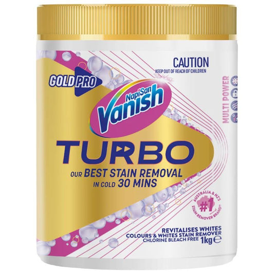 [Expiry: 11/2027] Vanish Gold Pro Turbo White Stain Remover Powder 1kg