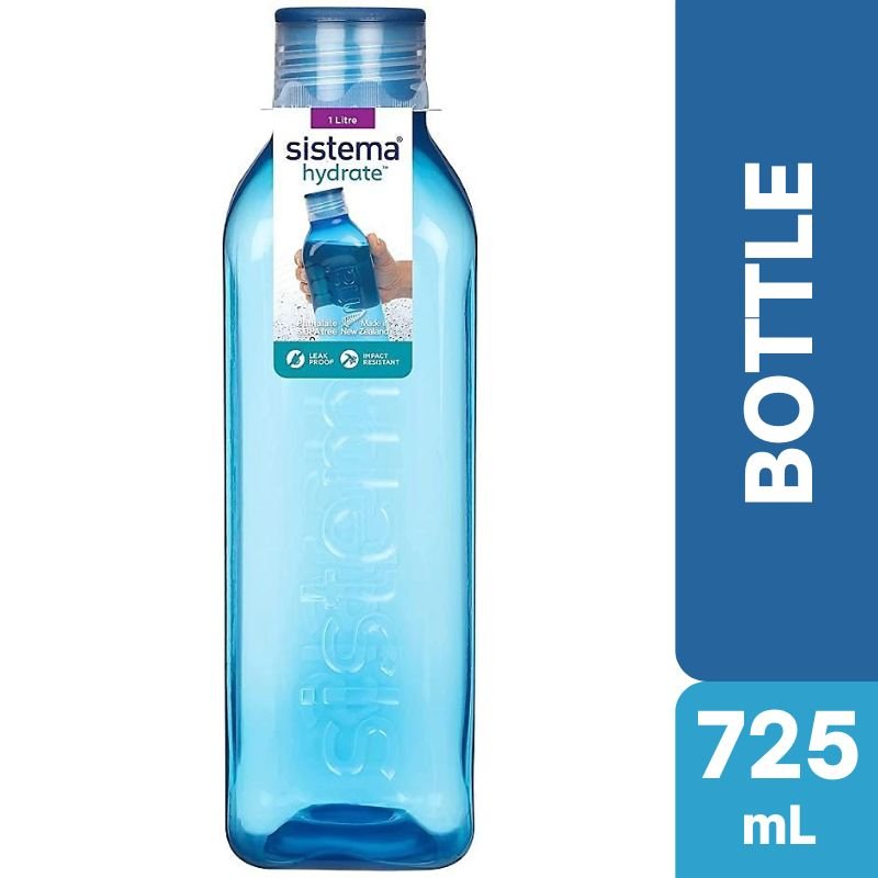 Sistema Hydrate Square Bottle 725mL (Blue)