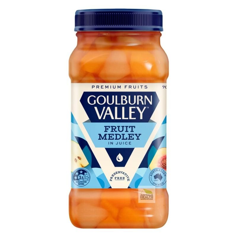 [CLEARANCE Expiry: 30/04/2026] Goulburn Valley Fruit Medley In Juice 700g