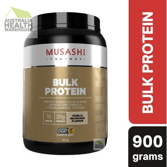 [Expiry: 11/2026] Musashi Bulk Protein Vanilla 900g