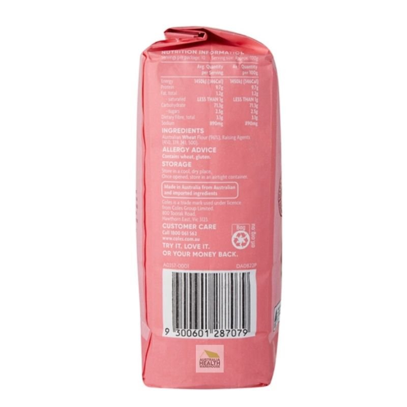 [Expiry Date: 28/10/2026]  Coles White Self Raising Flour 1kg