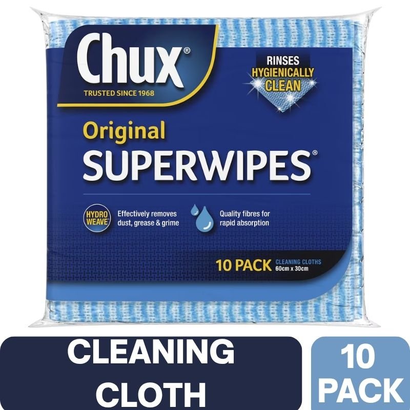 Chux Original Superwipes 10 Pack (BLUE)