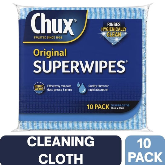 Chux Original Superwipes 10 Pack (BLUE)