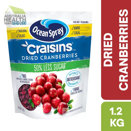 [Expiry: 26/03/2026] Ocean Spray Craisins Dried Cranberry Reduced Sugar 1.2kg
