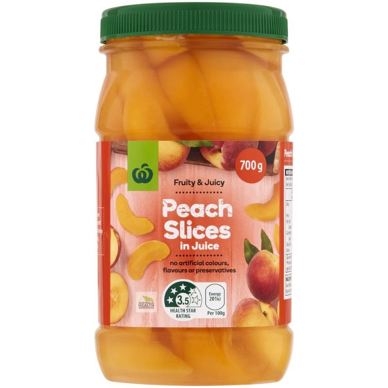 Woolworths Peach Slices In Juice 700g