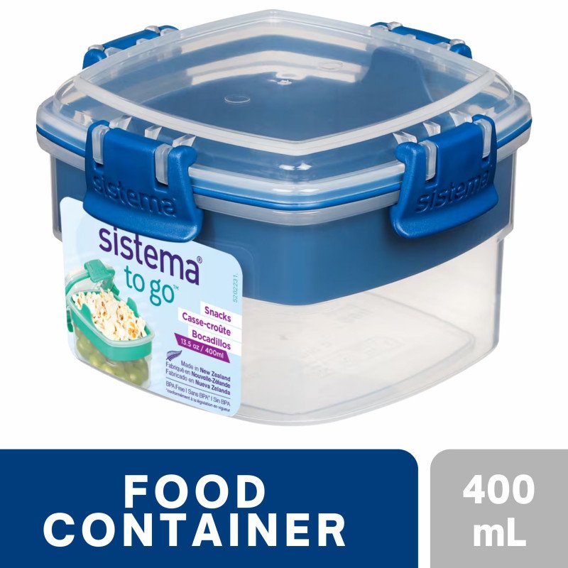 Sistema To Go Snacks Food Container 400mL (Blue)