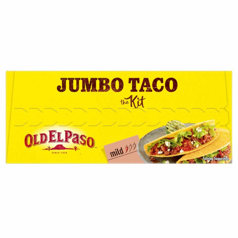 [Expiry Date: 17/02/2027] Old El Paso Jumbo Taco Kit Pdm 345g