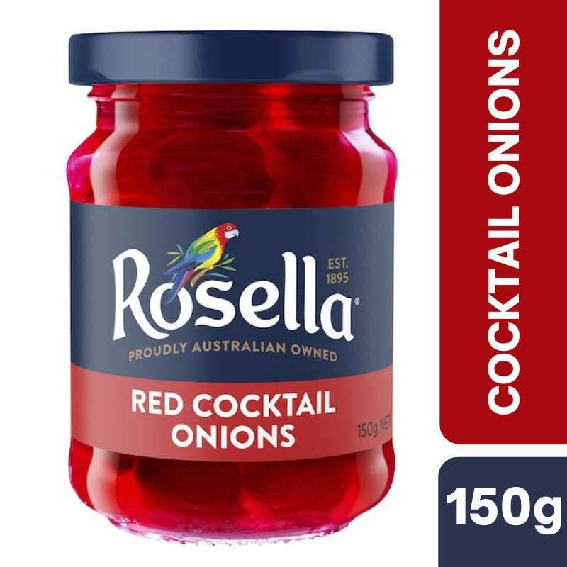 [Expiry Date: 18/01/2027] Rosella Red Cocktail Onions 150g