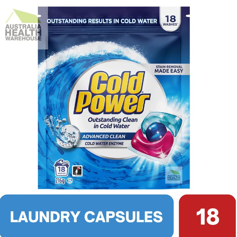 Cold Power Advance Clean 18 Laundry Capsules