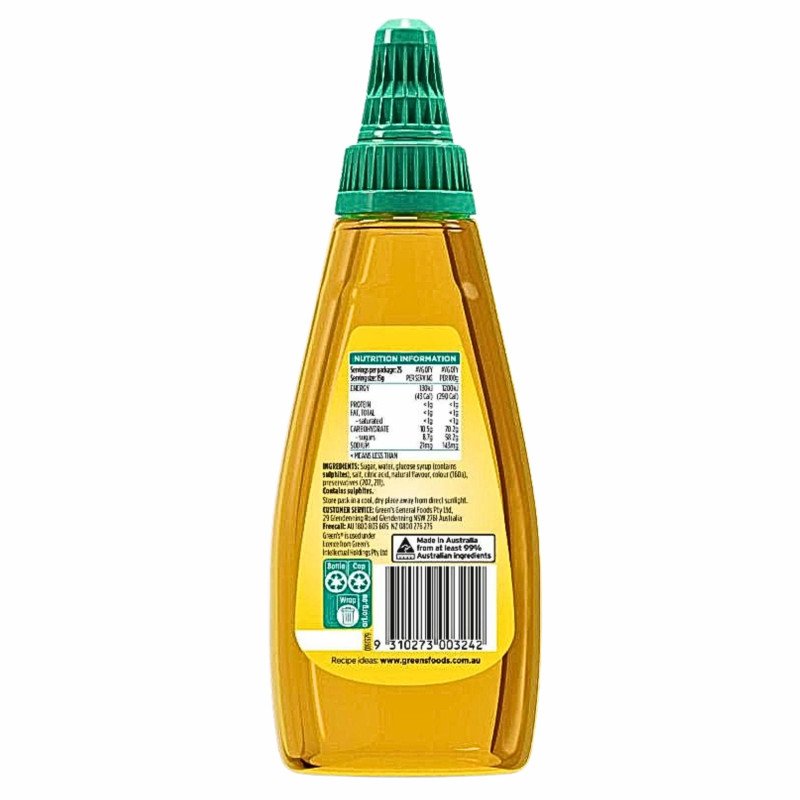[Expiry Date: 31/07/2027] Greens Drizzle Lemon & Sugar 375g