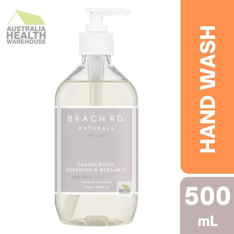 Beach Rd. Naturals Sandalwood, Geranium & Bergamot Hand Wash 500mL