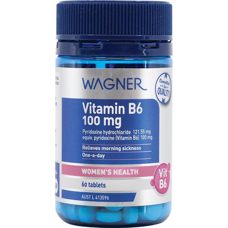 [Expiry: 09/2025] Wagner Vitamin B6 100mg 60 Tablets