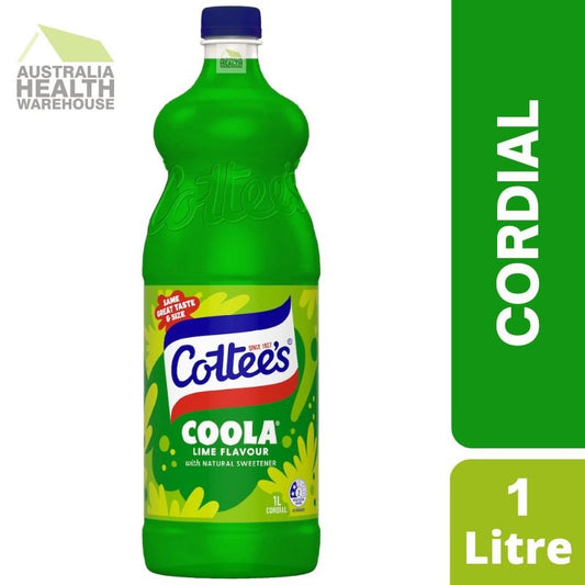 [Expiry Date: 07/12/2026] Cottee's Coola Lime Cordial 1 Litre