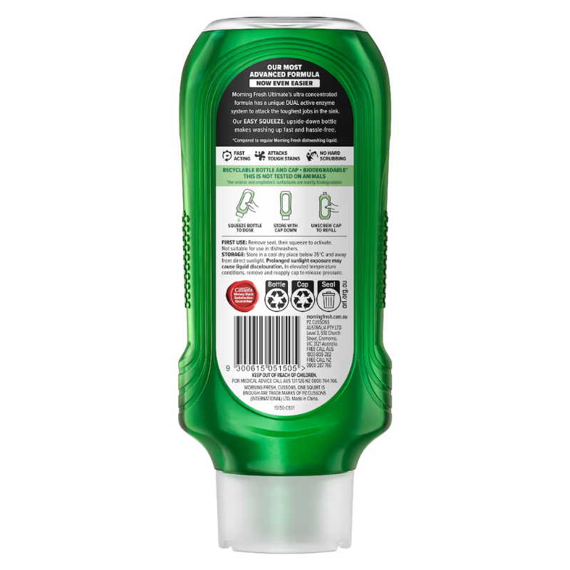 Morning Fresh Ultimate Easy Squeeze Dishwashing Liquid Citrus Zest 550mL