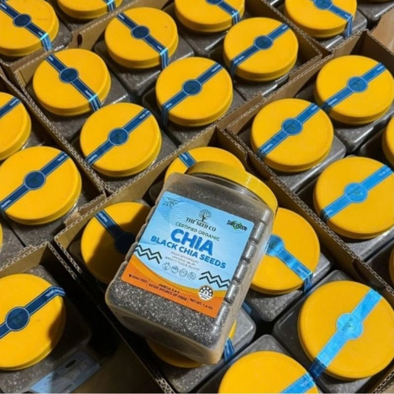 The Seed Organic Co Black Chia Seeds 1.6 KG