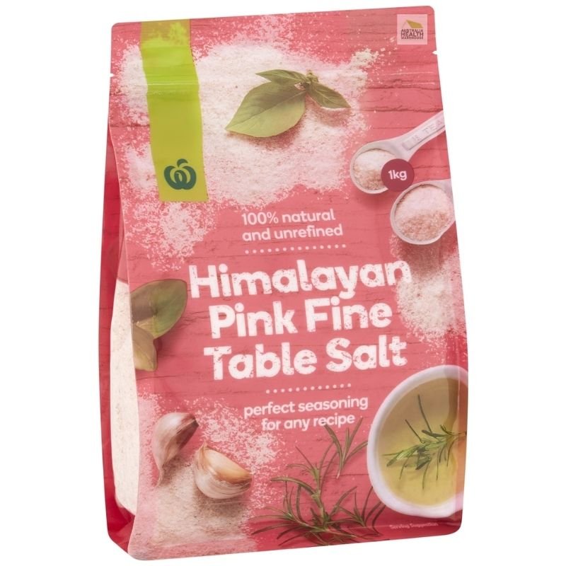 Woolworths Himalayan Pink Fine Table Salt 1kg