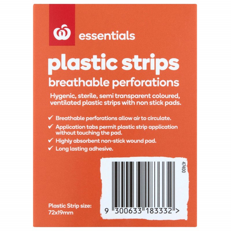 [Expiry Date: 17/05/2028] Woolworths Essentials Plastic Strips 100 Pack