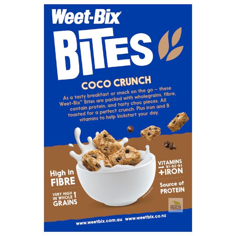 [Expiry: 18/09/2026] Sanitarium Weet-Bix Bites Coco Crunch Breakfast Cereal 500g
