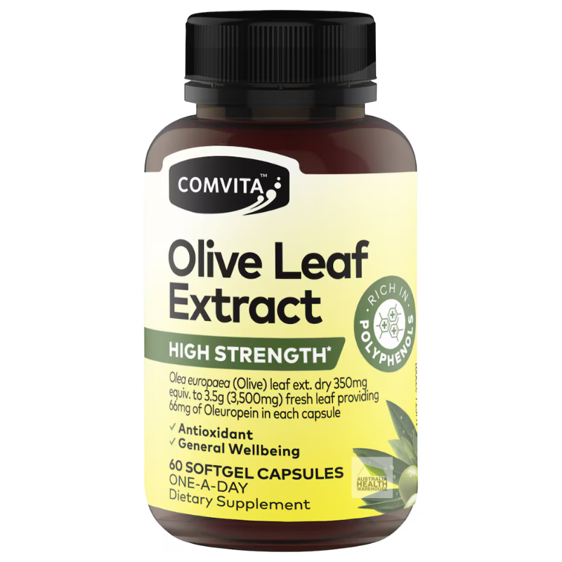 [Expiry: 04/2027] Comvita Olive Leaf Extract High Strength 60 Softgel Capsules