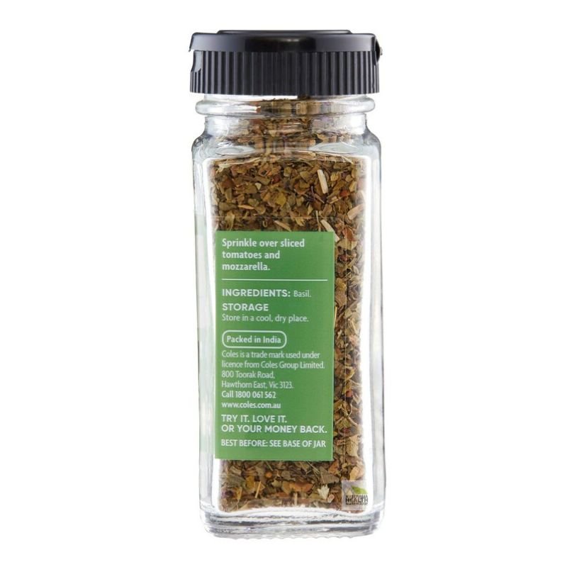 [Expiry: 07/12/2026] Coles Basil Leaves 14g